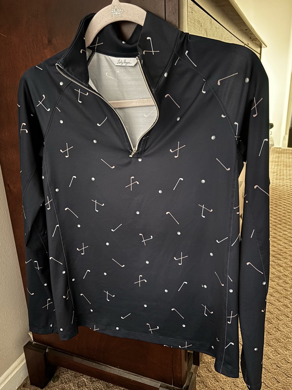 Lady Hagan Golf Quarter-Zip navy blue, size XS.